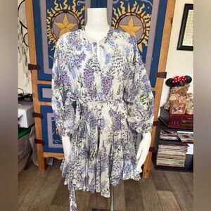 Premier Armory Purple and Green Floral Dress